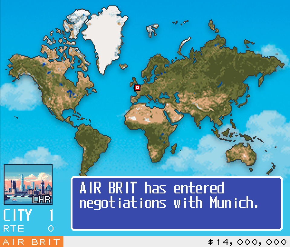 AeroWorld AI play screen