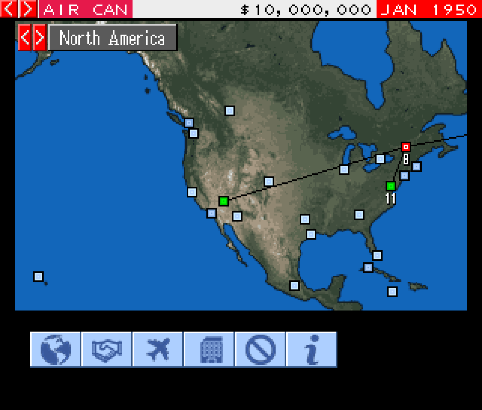 AeroWorld main play screen